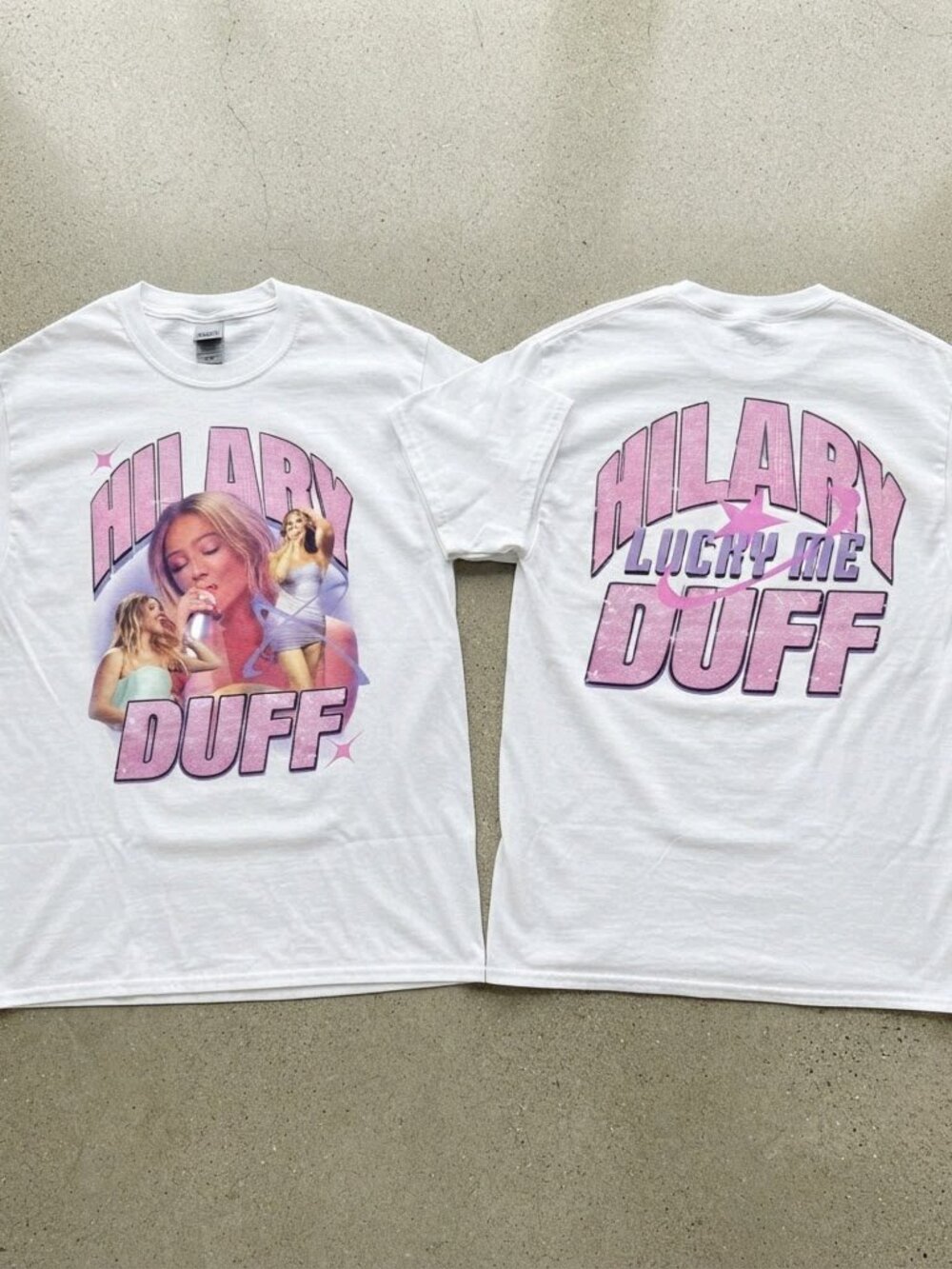 Hilary Duff The Lucky Me Tour 2026 White T-Shirt S-4XL